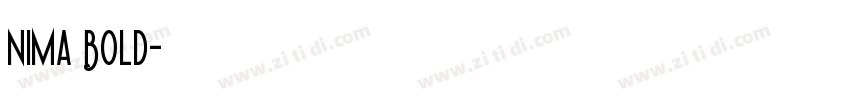 Nima Bold字体转换